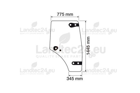 τζαμι πόρτας δεξιά 6005029097 τρακτέρ CLAAS / RENAULT